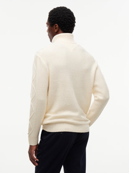 NY  WOOL CABLE SWEATER