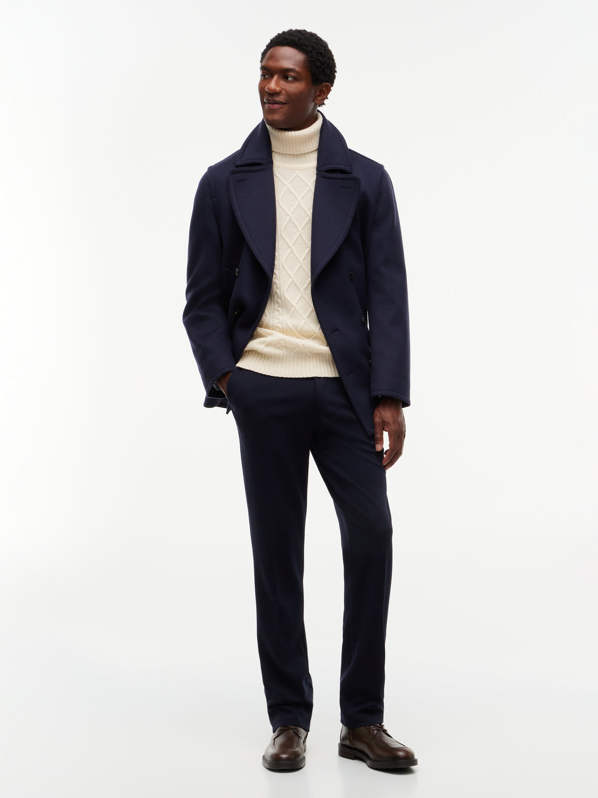 NY  WOOL CABLE SWEATER