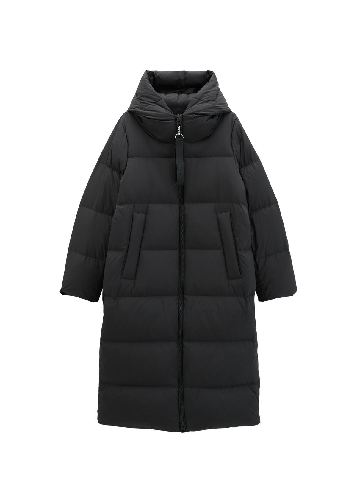 Puffer-Daunen-Kapuzenmantel regular