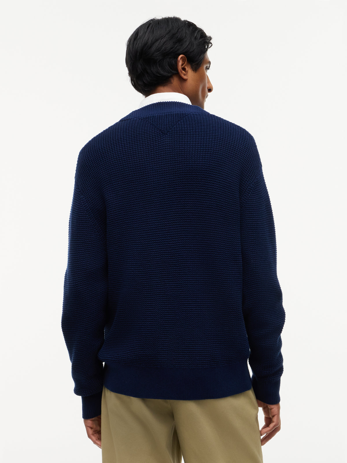 WAFFLE STRUCTURE CARDIGAN
