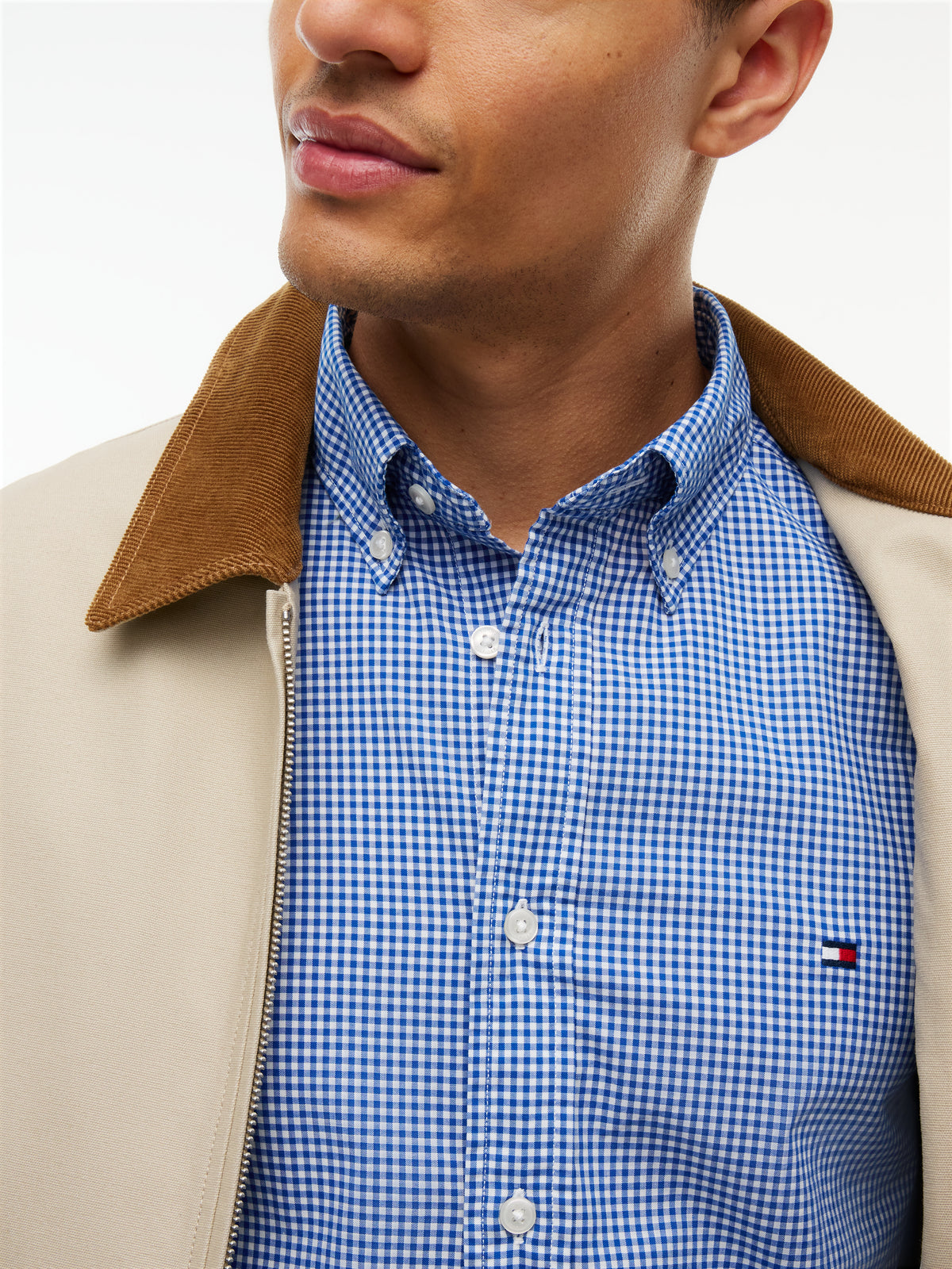 FLEX POPLIN GINGHAM RF SHIRT