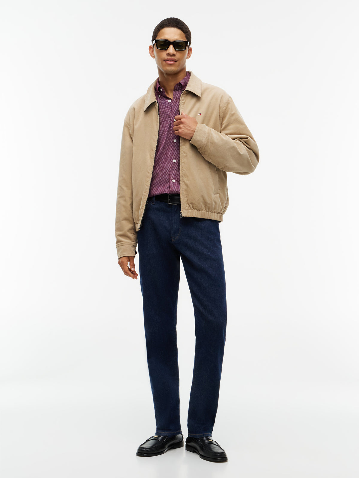 FLEX POPLIN GEO PRINT RF SHIRT