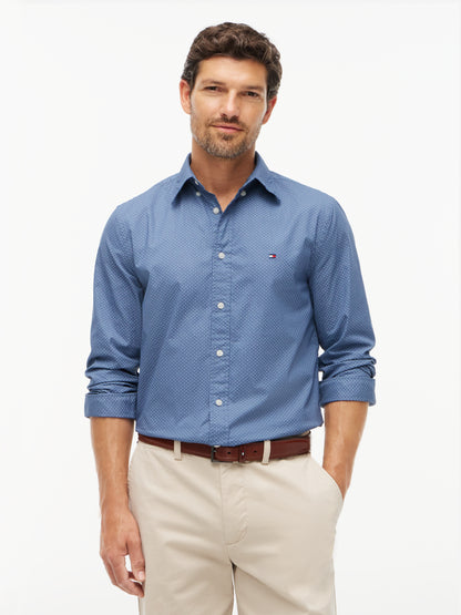 FLEX POPLIN GEO PRINT RF SHIRT