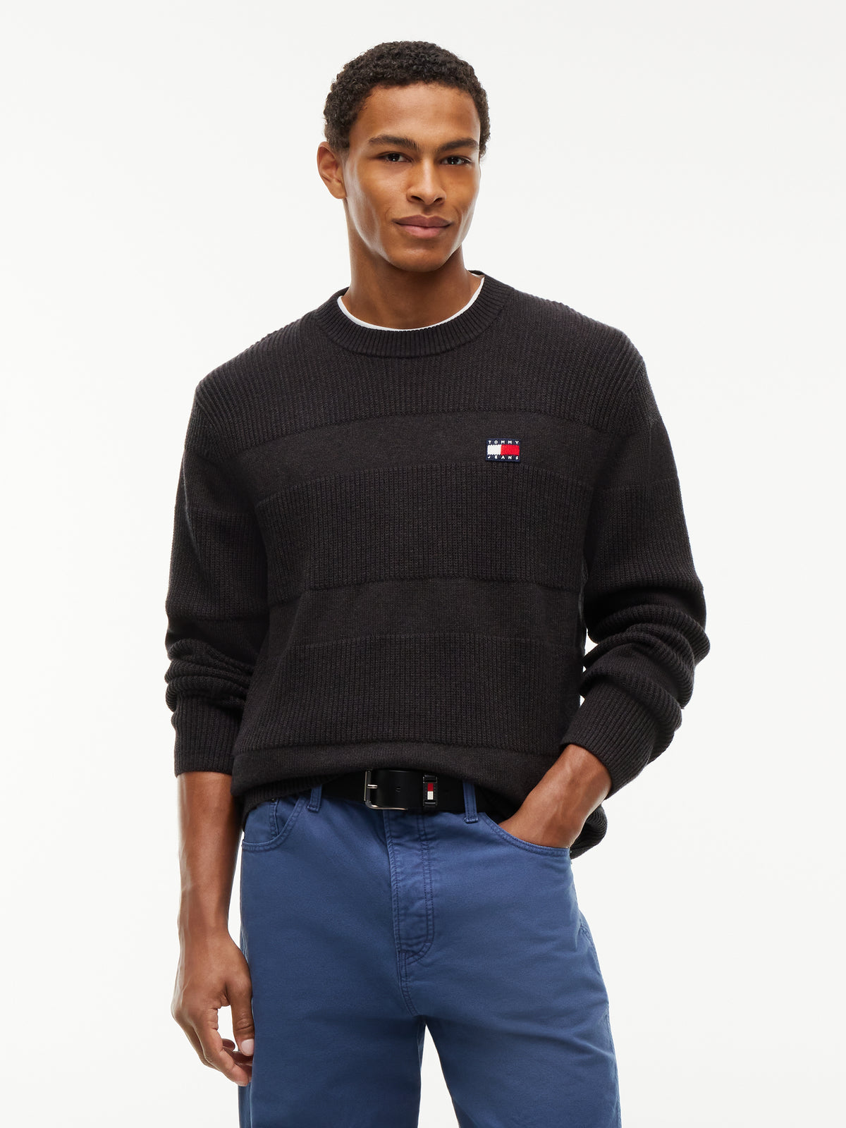 TJM REG TEXTURED SWEATER EXT