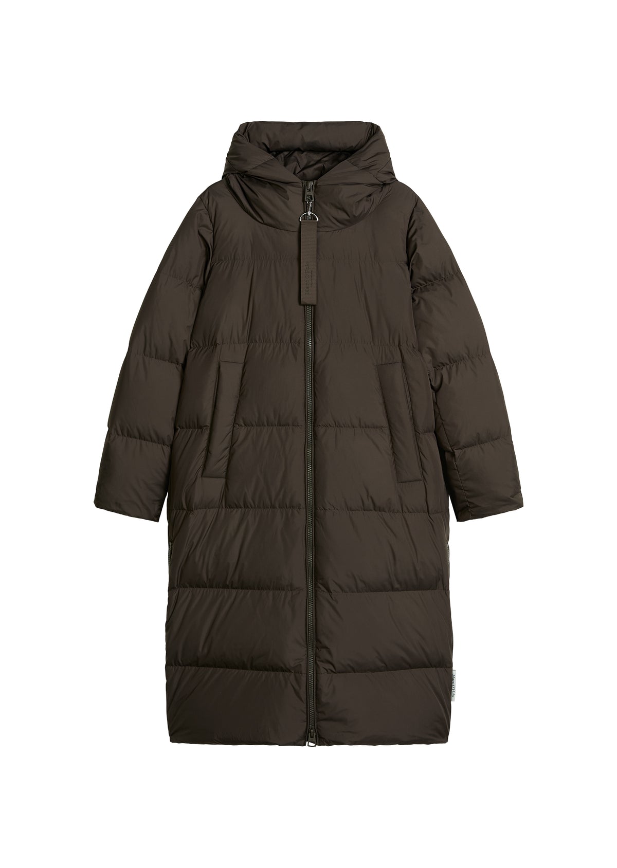 Puffer-Daunen-Kapuzenmantel regular