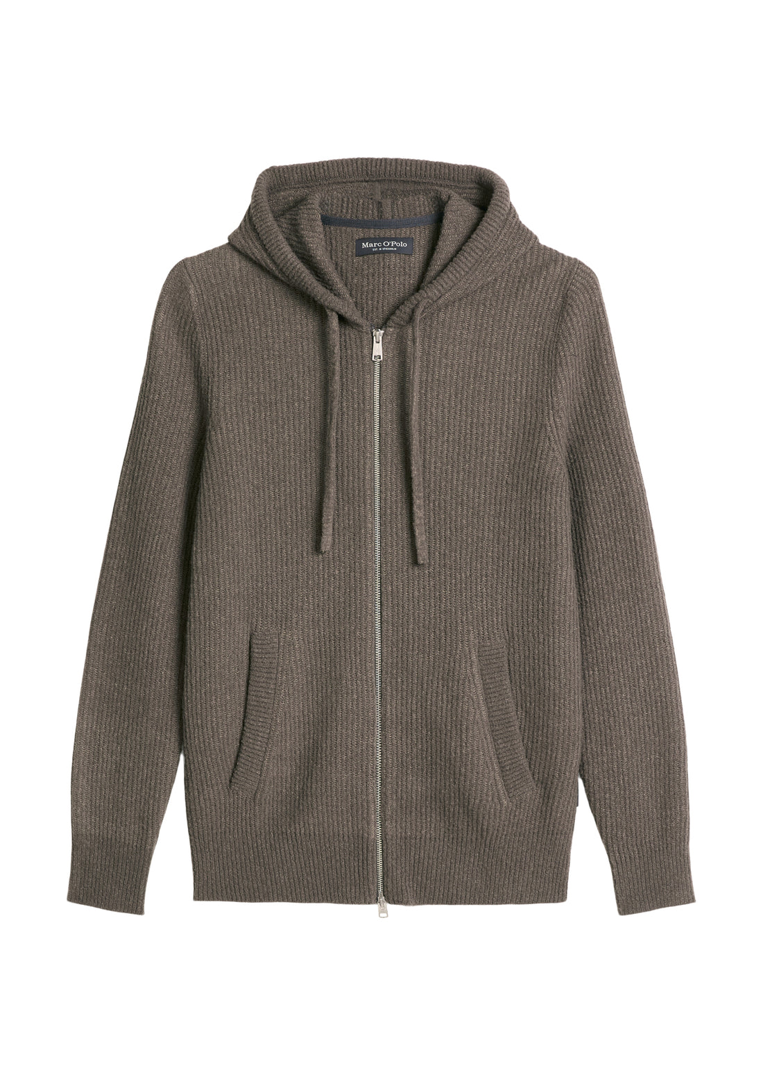 Kapuzen-Strickjacke regular