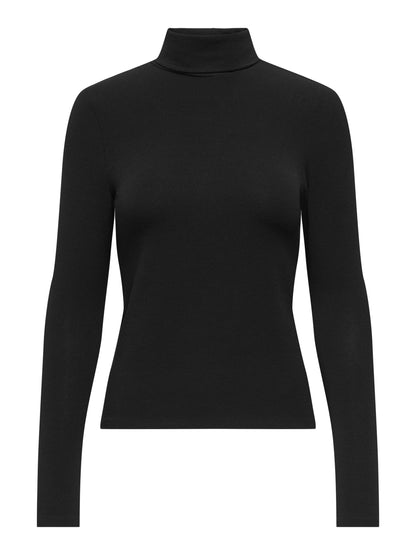 ONLGLAMOUR L/S ROLL-NECK TOP JRS NOOS