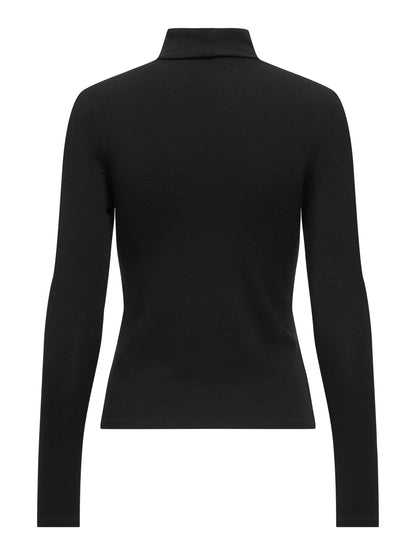 ONLGLAMOUR L/S ROLL-NECK TOP JRS NOOS