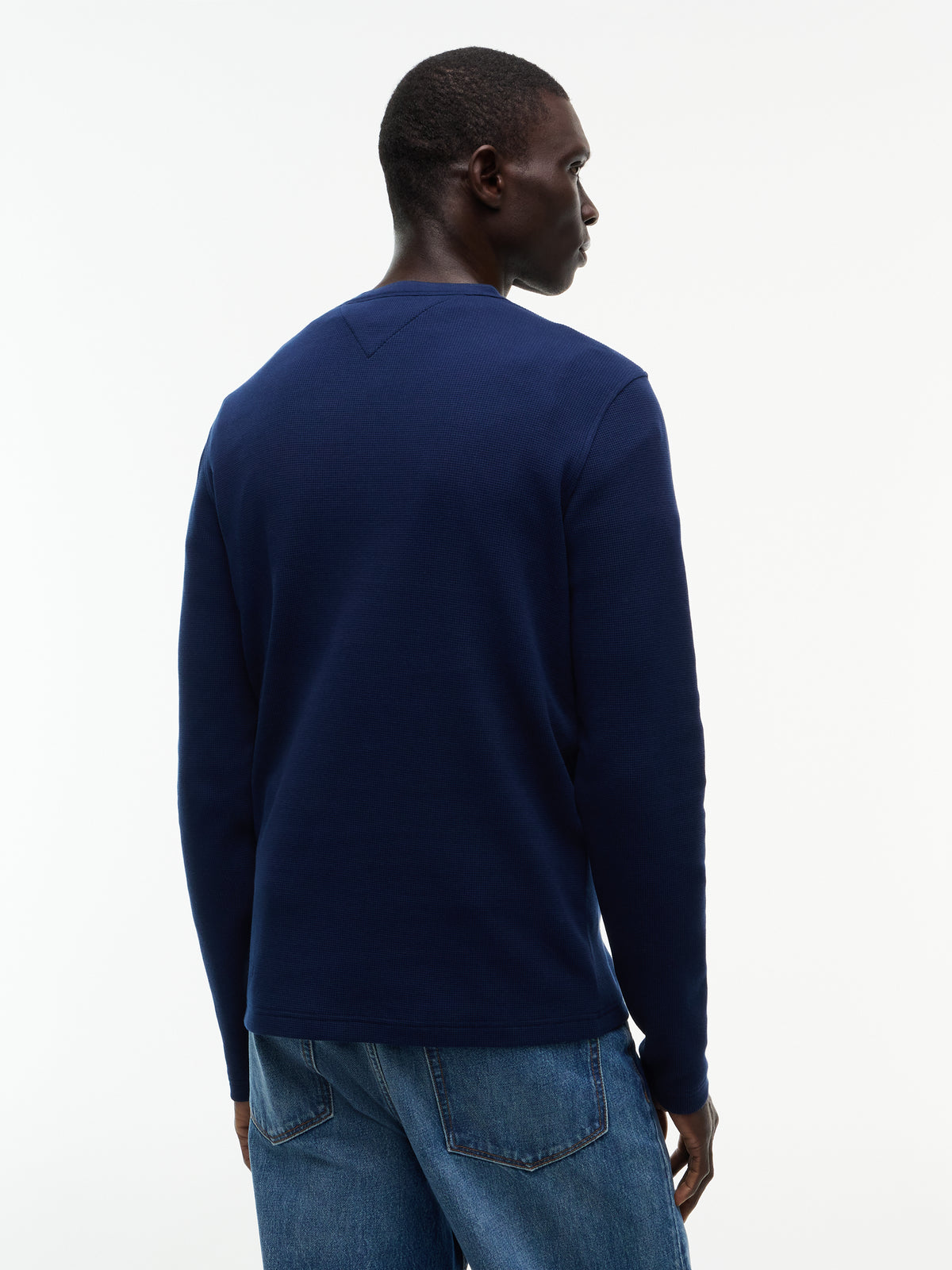 WAFFLE TEXTURE LONGSLEEVE HENLEY