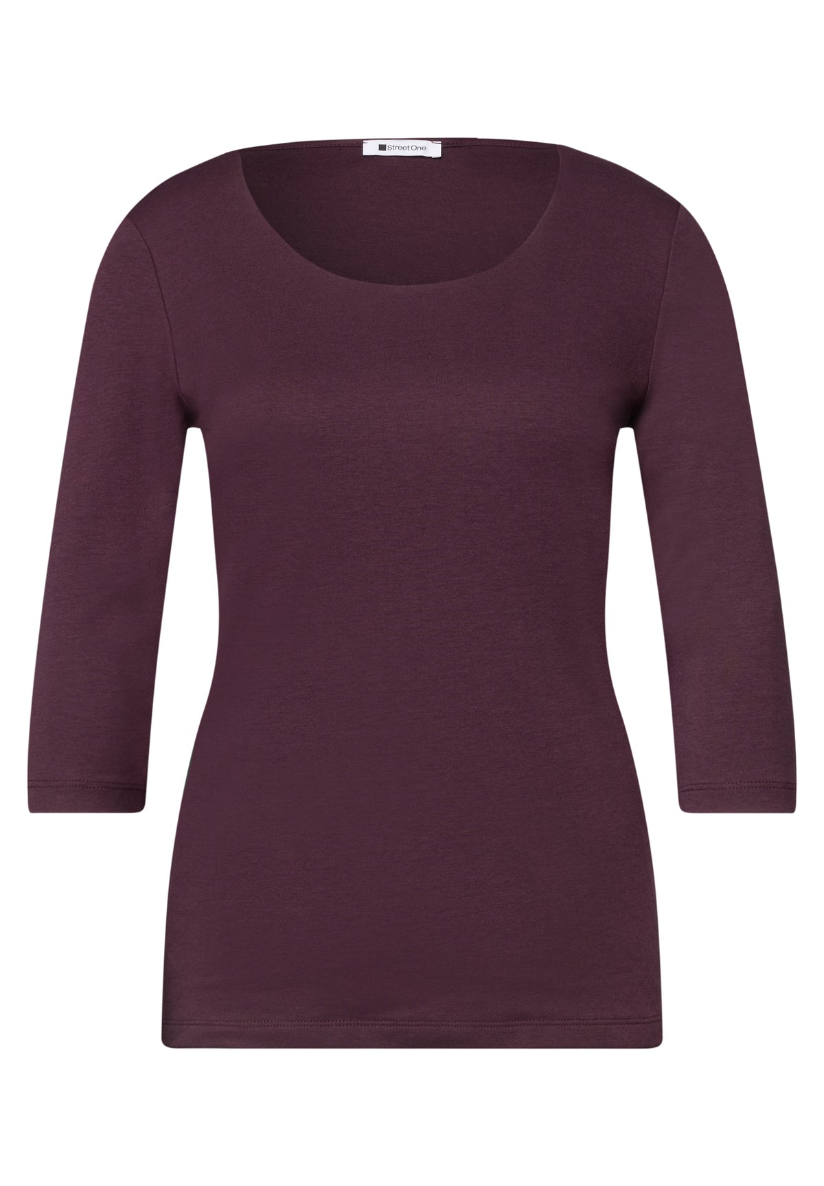 Basic Shirt mit blickdichter Front