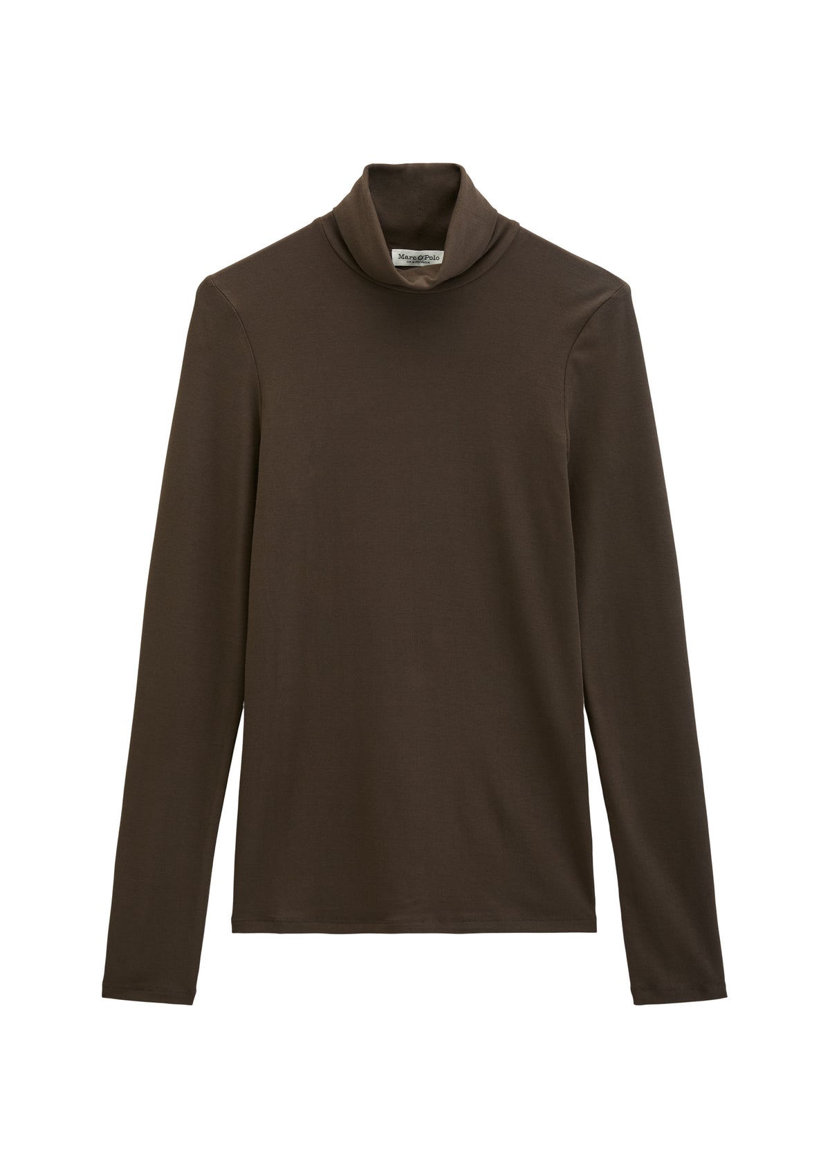Rollkragen-Longsleeve slim