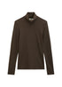 Rollkragen-Longsleeve slim