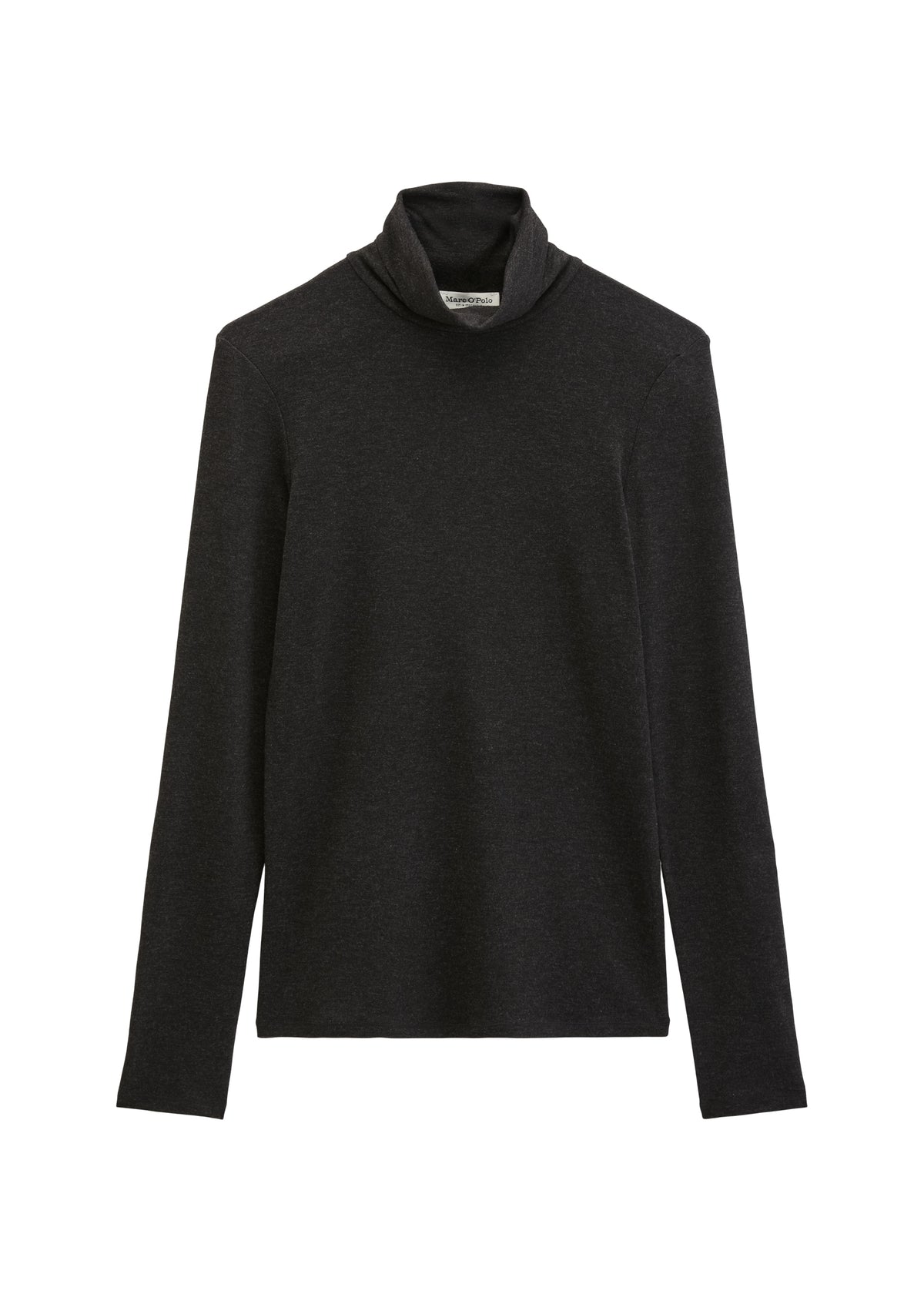 Rollkragen-Longsleeve slim
