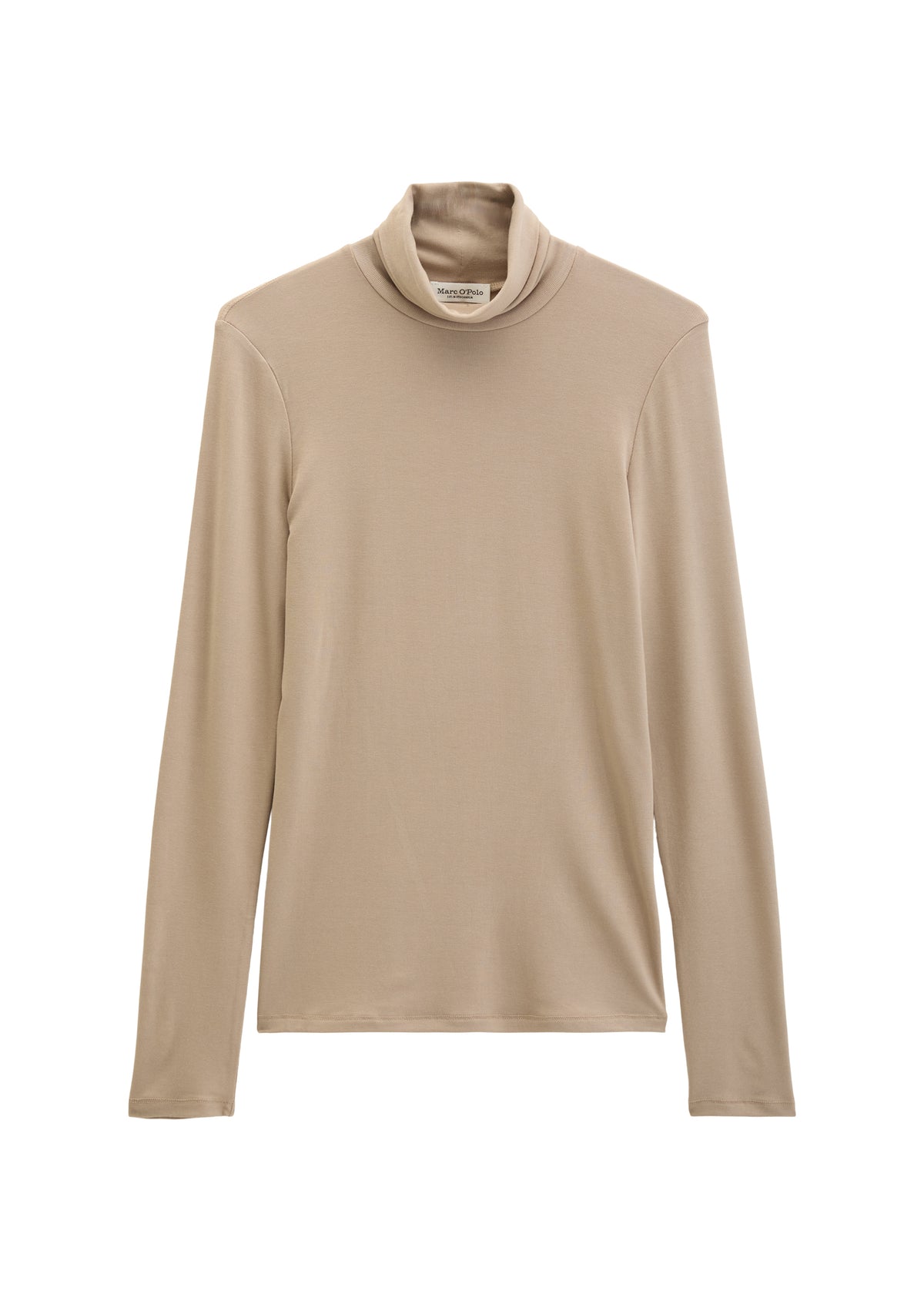 Rollkragen-Longsleeve slim