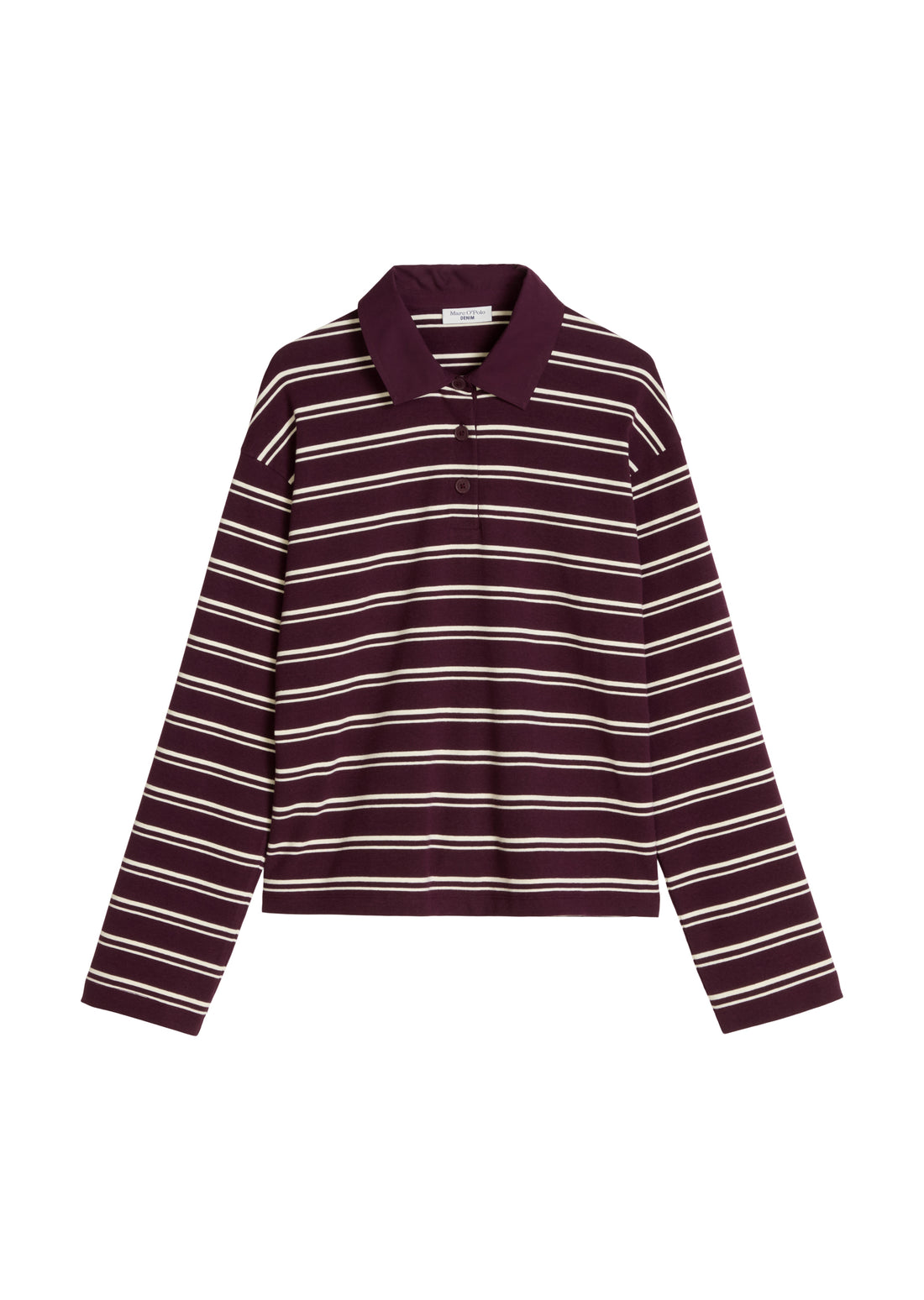 Langarm-Poloshirt relaxed