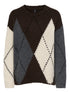 ONLCOZY LS ARGYLE O-NECK KNT