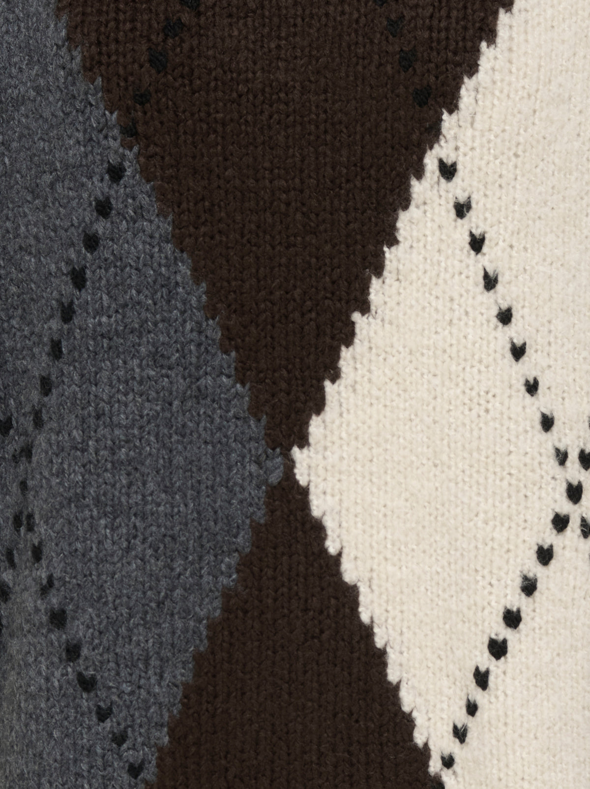 ONLCOZY LS ARGYLE O-NECK KNT