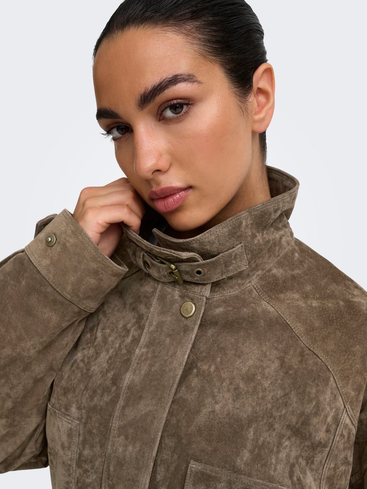 ONLISLA REAL SUEDE SHORT JACKET OTW