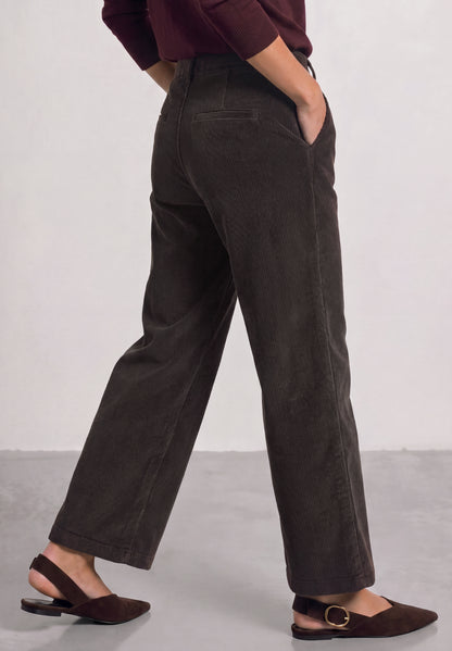 Mid Waist Straight Leg Hose mit Knöpfen