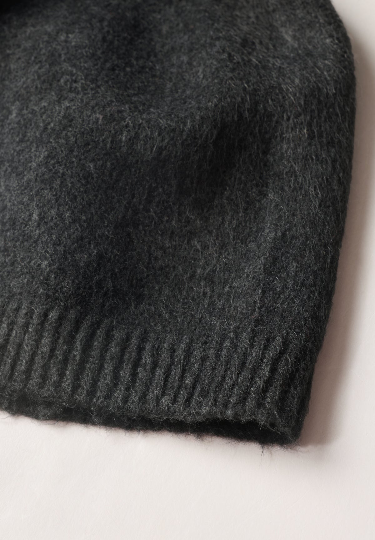 Feinstrick Beanie in Unifarbe