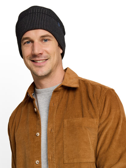Zweifarbige Beanie Mütze