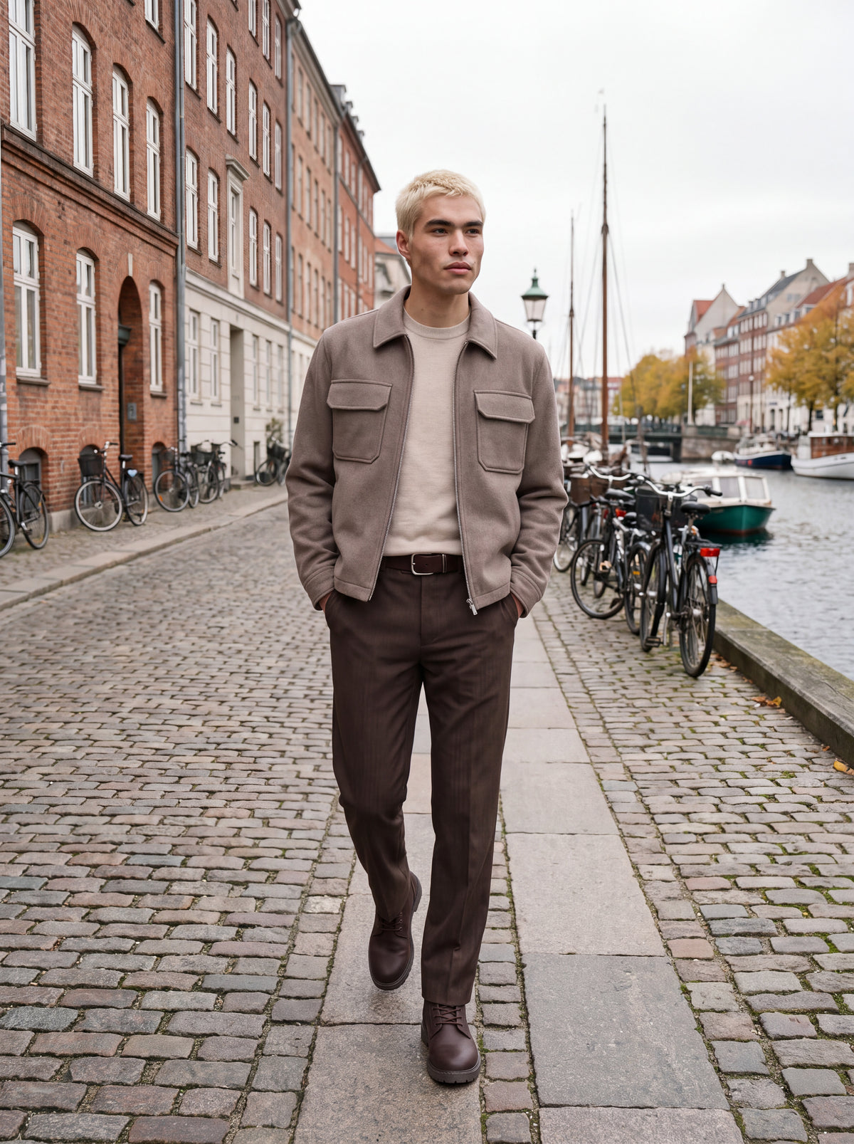 JPRBLUWAKEFIELD WOOL BLEND JACKET SN