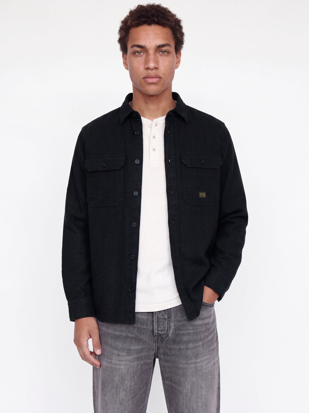 JPRBLUIVY SOLID L/S OVERSHIRT SN