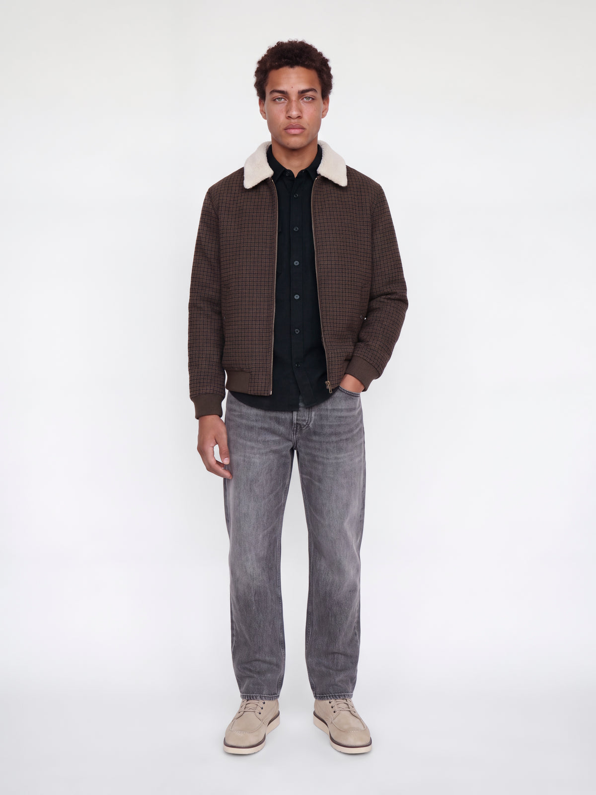JPRBLUIVY SOLID L/S OVERSHIRT SN