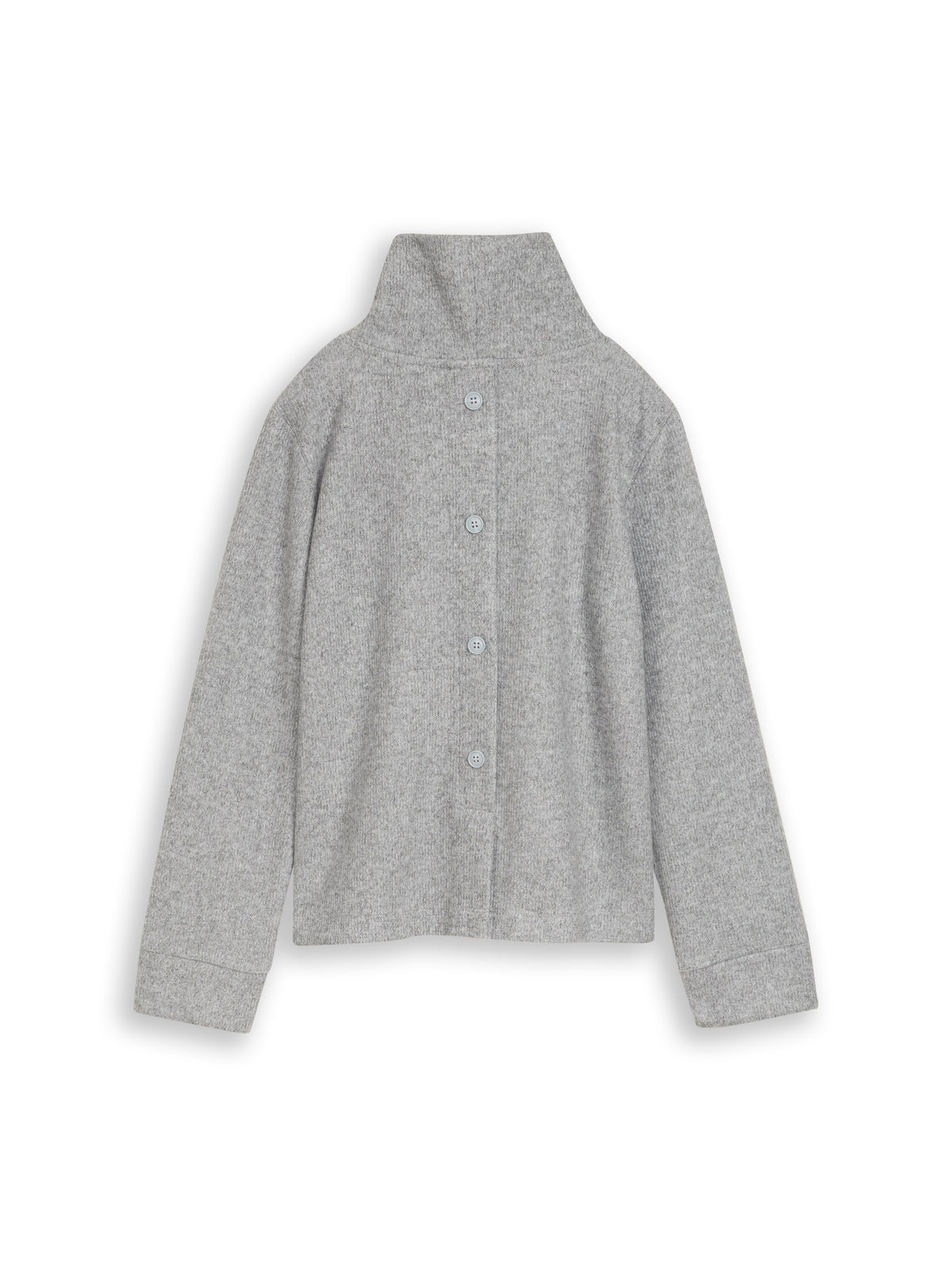 Cosy Sweatshirt mit Deko-Knopfleiste