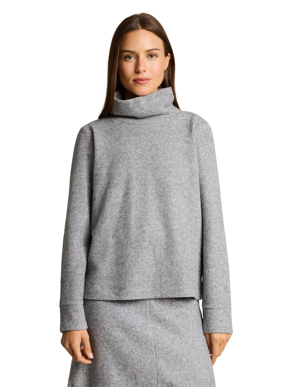 Cosy Sweatshirt mit Deko-Knopfleiste