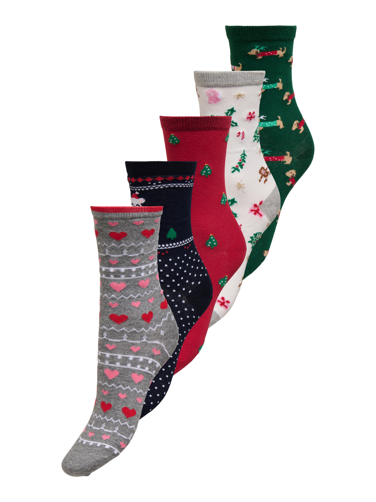 ONLCHRISTMAS 5-PACK SOCKS IN A BOX ACC