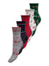 ONLCHRISTMAS 5-PACK SOCKS IN A BOX ACC