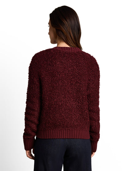 Loose Fit Bouclé Cardigan