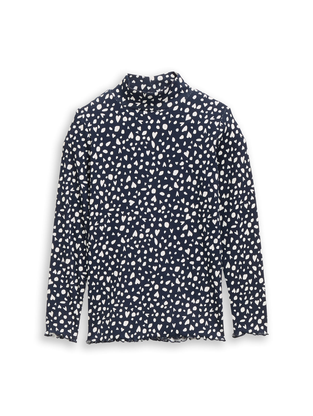 Langarmshirt mit Rippstruktur