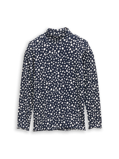 Langarmshirt mit Rippstruktur
