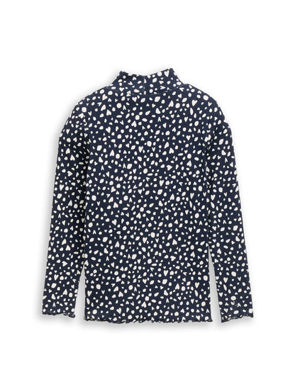 Langarmshirt mit Rippstruktur