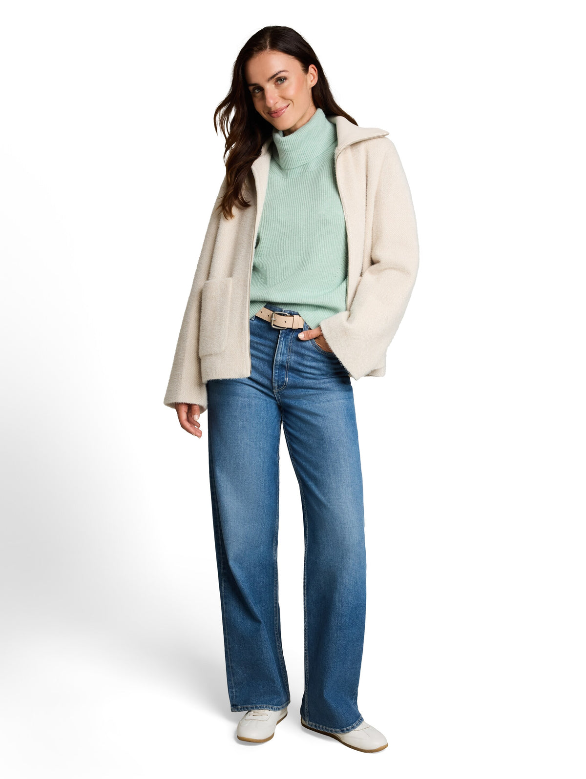 Oversize Rollkragenpullover