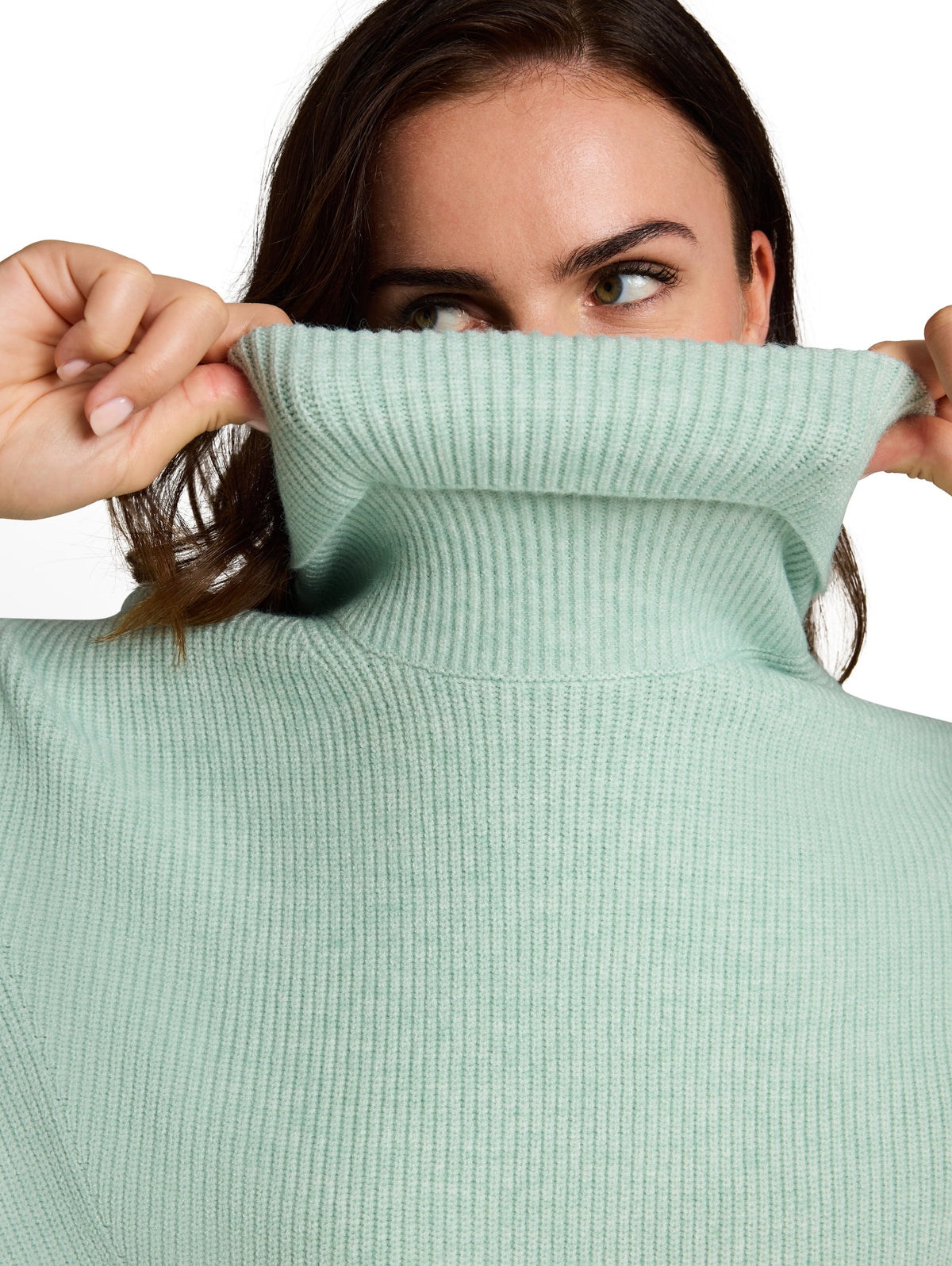 Oversize Rollkragenpullover