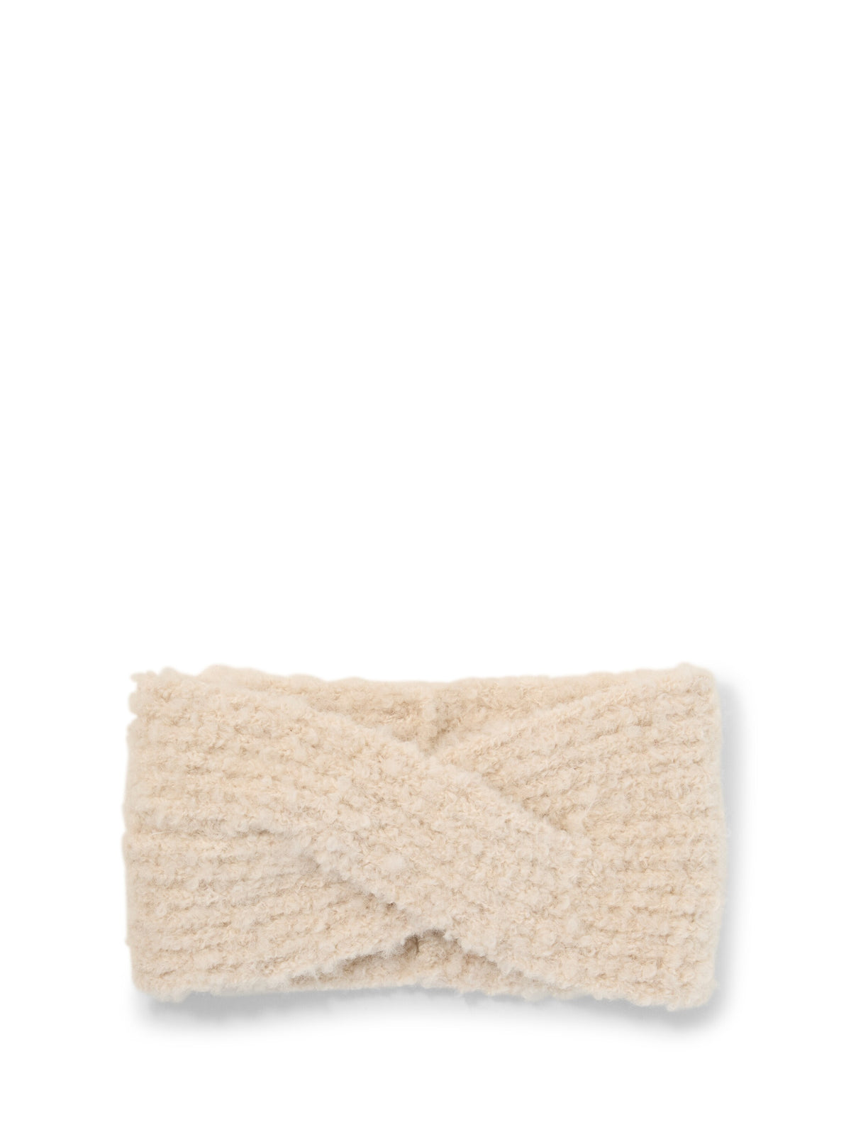 Bouclé Stirnband mit Twist-Detail