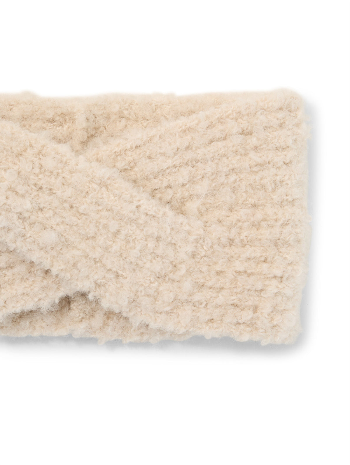 Bouclé Stirnband mit Twist-Detail