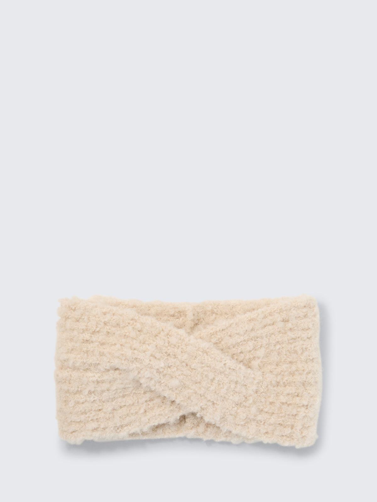 Bouclé Stirnband mit Twist-Detail
