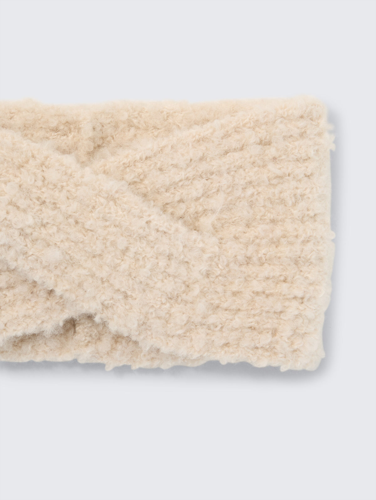 Bouclé Stirnband mit Twist-Detail