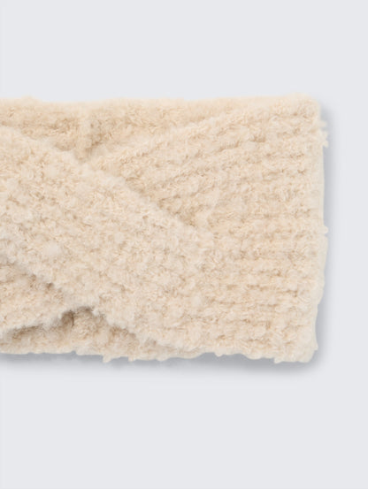 Bouclé Stirnband mit Twist-Detail