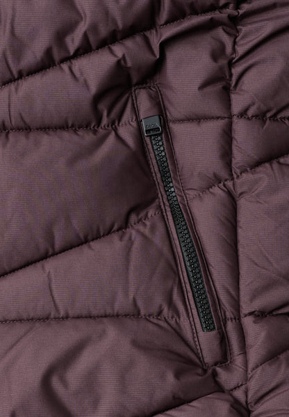 Steppjacke mit Kapuze und Zipper