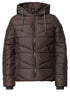 Steppjacke mit Kapuze und Zipper