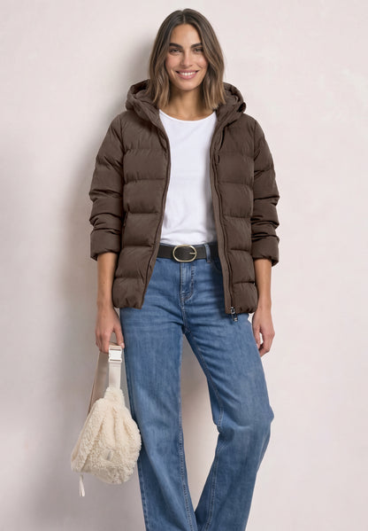 Kurze Jacke mit geklebter Steppung