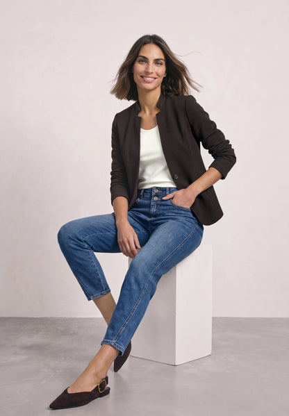 Blazer aus Jersey mit Struktur