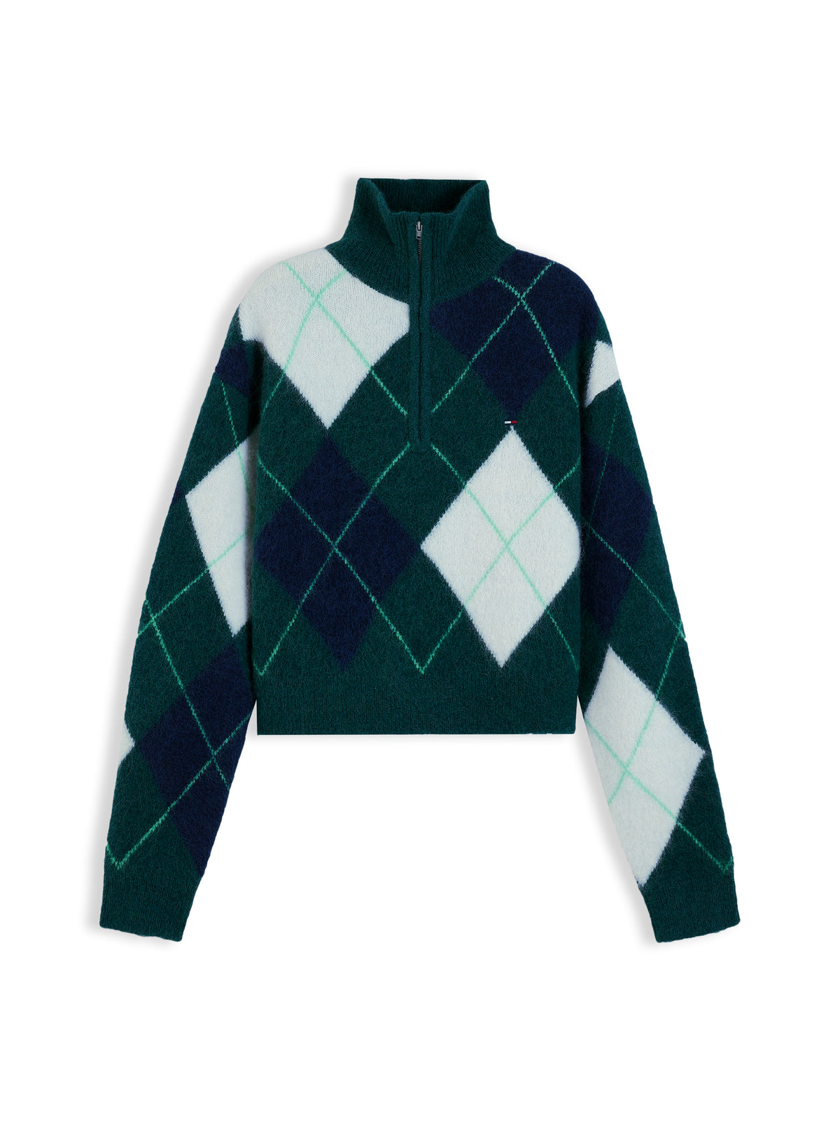 TJW FLUFFY QUARTER ZIP SWEATER