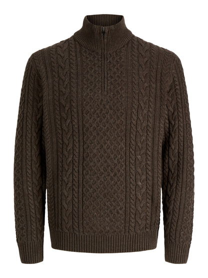 JPRBLUCALLUM CABLE KNIT HALF ZIP