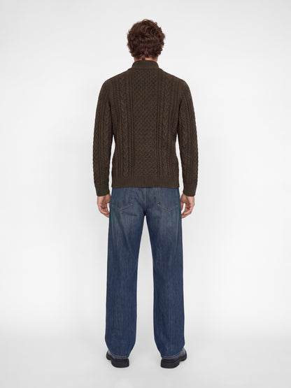 JPRBLUCALLUM CABLE KNIT HALF ZIP